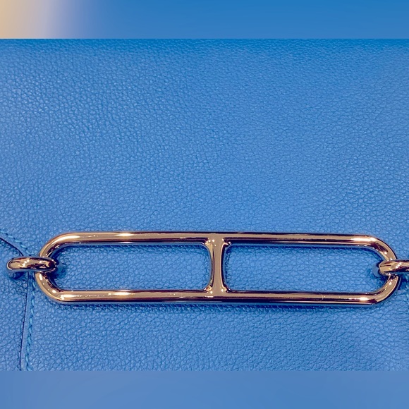 Authentic Hermes Roulis mini bag - hydra blue - Picture 6 of 7